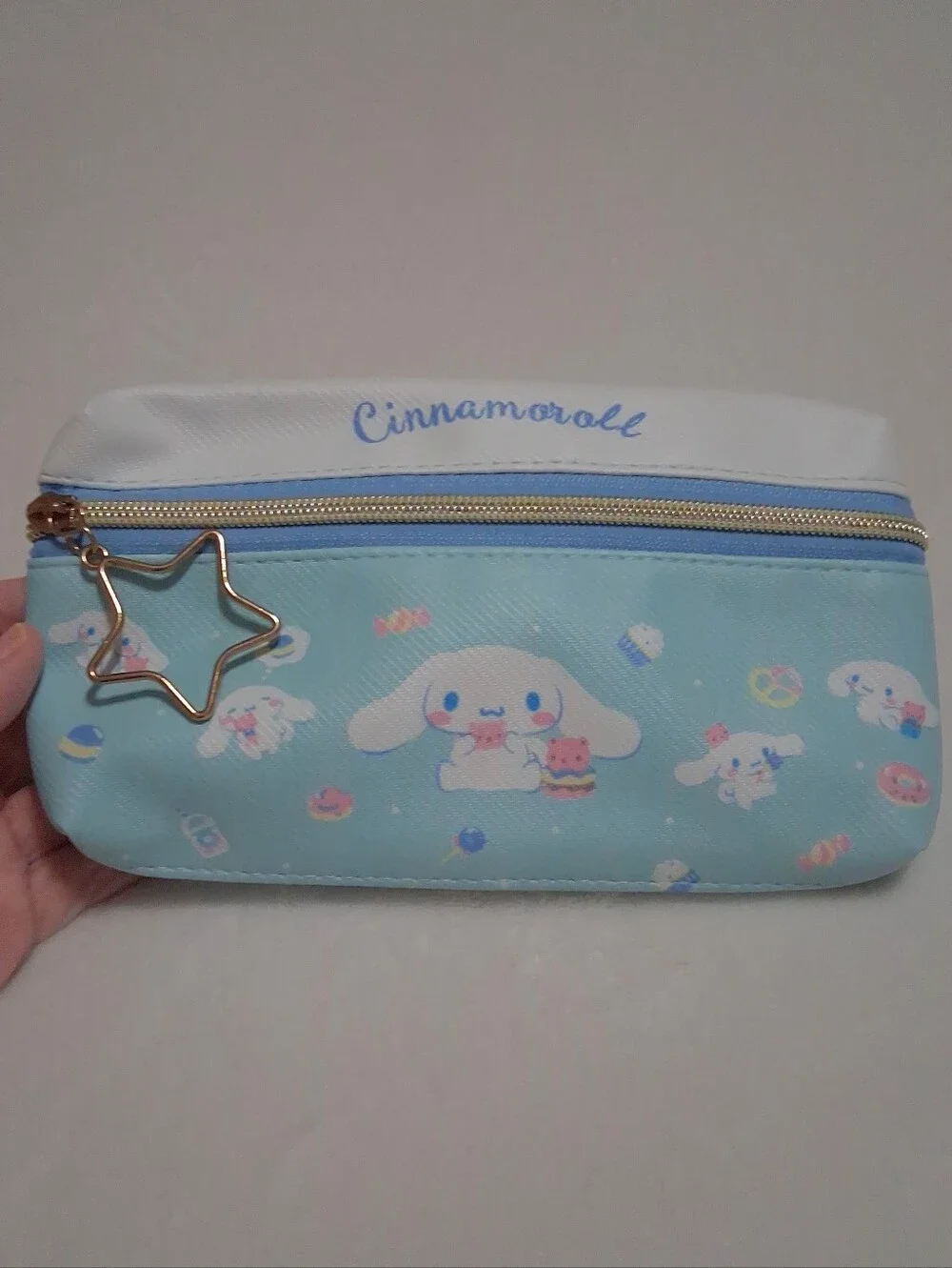 Cinnamoroll Double Star Cosmetic Makeup Bag Pencil Case Storage